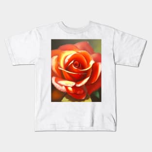 Orange Rose Kids T-Shirt